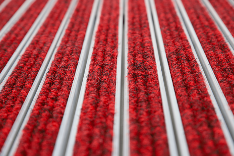 Tapis d'entrée sur structure aluminium 17R - Rouge